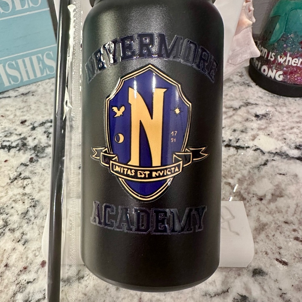 Black Nevermore Academy Can Tumbler
